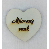 Srdce s věnováním Milovaný vnuk