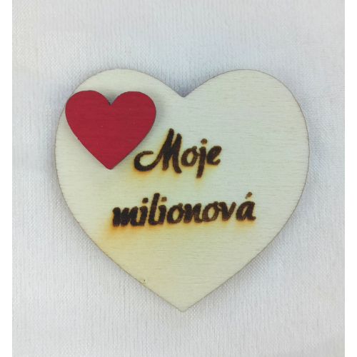 Srdce s věnováním Moje milionová