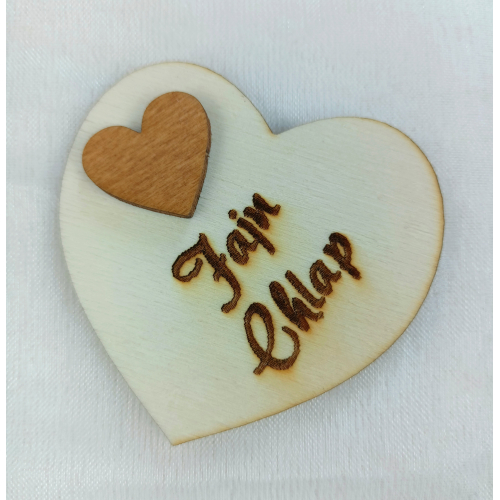 Srdce s věnováním Fajn chlap