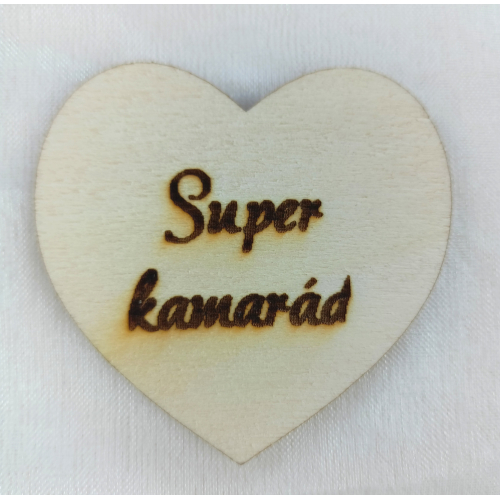 Srdce s věnováním Super kamarád