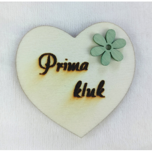 Srdce s věnováním Prima kluk