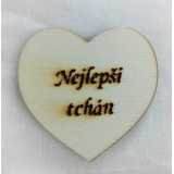 Srdce s věnováním Nejlepší tchán