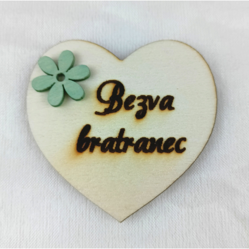 Srdce s věnováním Bezva bratranec