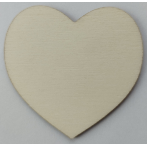 Dřevěné srdce natural