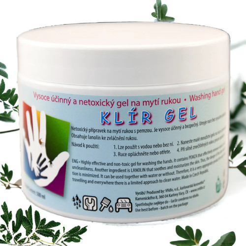 KLIR GEL, Handwaschgel mit Bimsstein