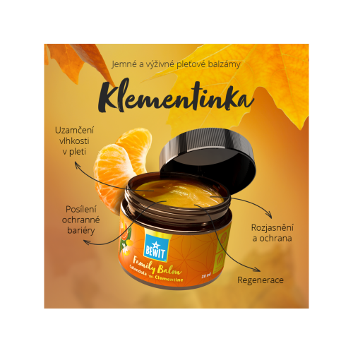 BEWIT FAMILY BALM MĚSÍČEK A KLEMENTINKA