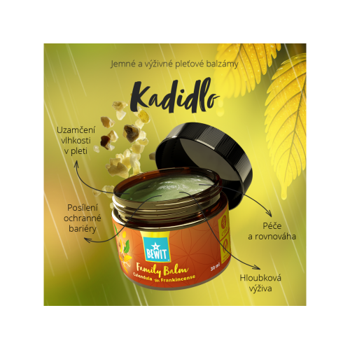 BEWIT FAMILY BALM MĚSÍČEK A KADIDLO