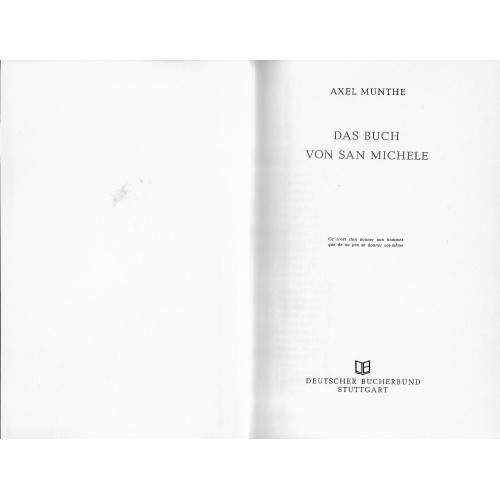 Das Buch von San Michele