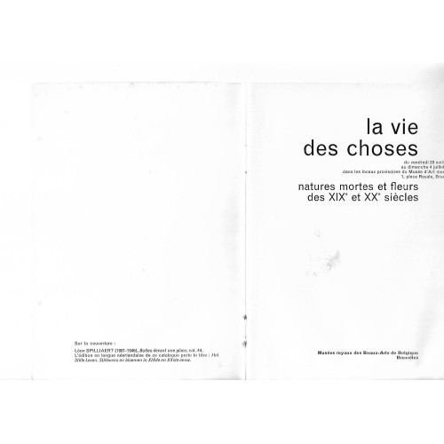 La vie des choses