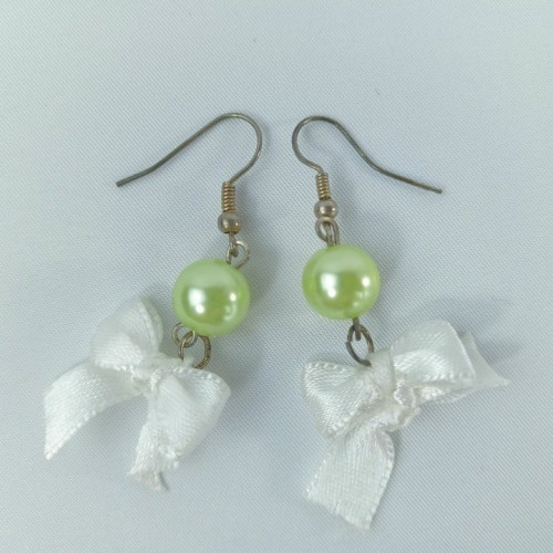 Náušničky v krabičce - zelená