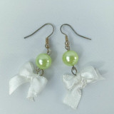 Náušničky v krabičce - zelená