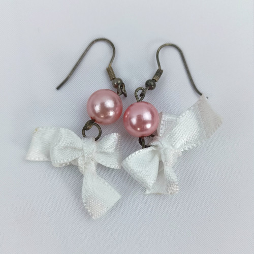 Náušničky v krabičce - růžová