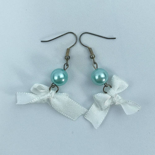 Náušničky v krabičce - modrá