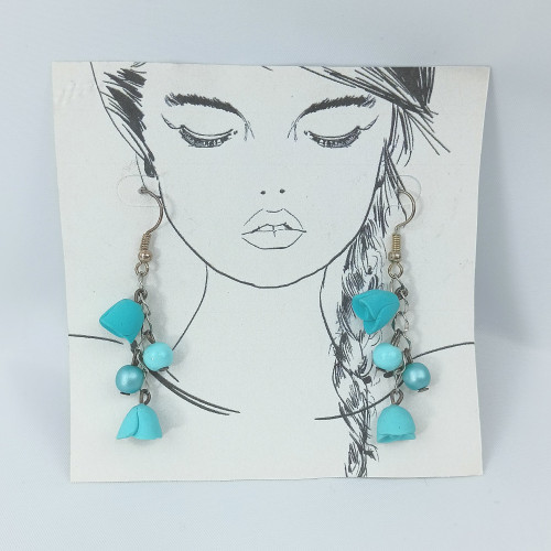 Ohrringe Röslein blau