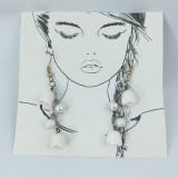 Náušnice bílé růžičky