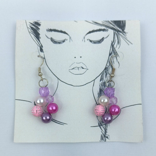 Náušnice růžové