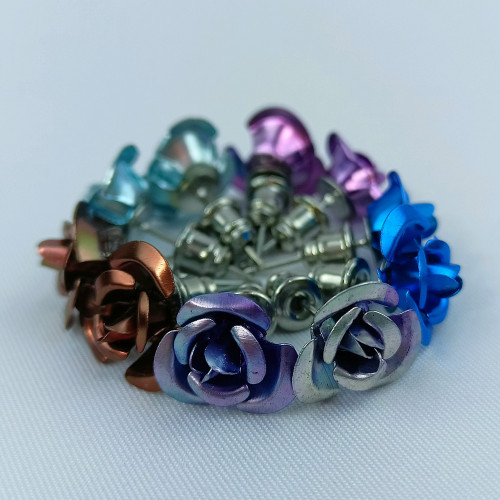 Ohrringe Metallblumen, Varianten zur Auswahl