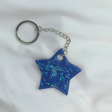 Přívěšek na klíče Modrá hvězda