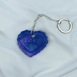 Přívěšek na klíče Modré srdce