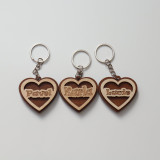 Přívěšek na klíče -  Srdíčko Karla