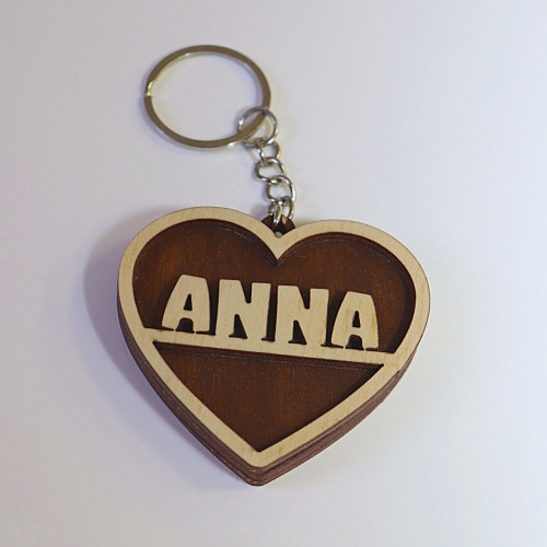 Přívěšek na klíče - Srdíčko Anna