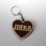Přívěšek na klíče - Srdíčko Jirka
