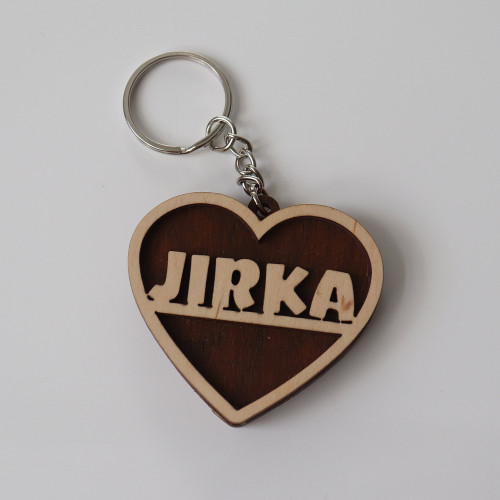 Schlüsselbund Anita - Persifiziertes Herz mit Namen.