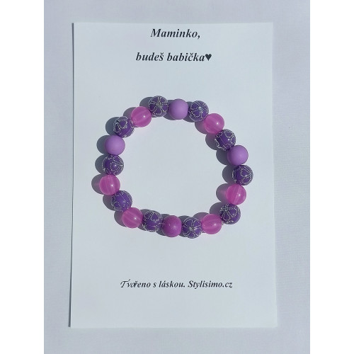 Náramek ,,Maminko, budeš babička"