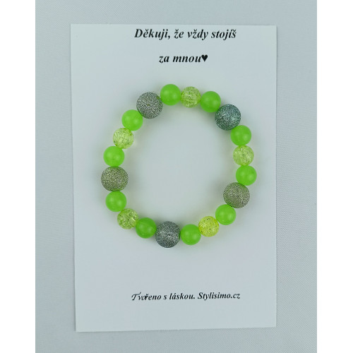 Náramek ,,Děkuji, že vždy stojíš za mnou"
