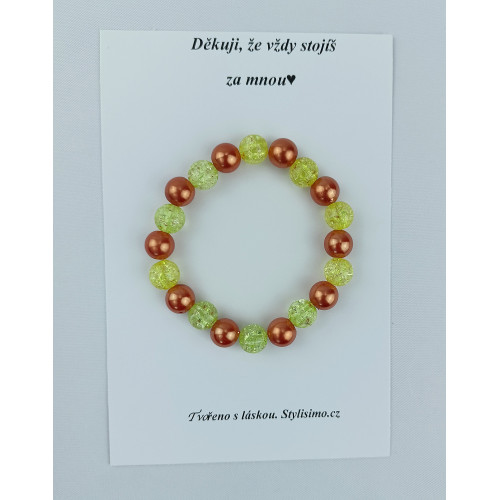 Náramek ,,Děkuji, že vždy stojíš za mnou"