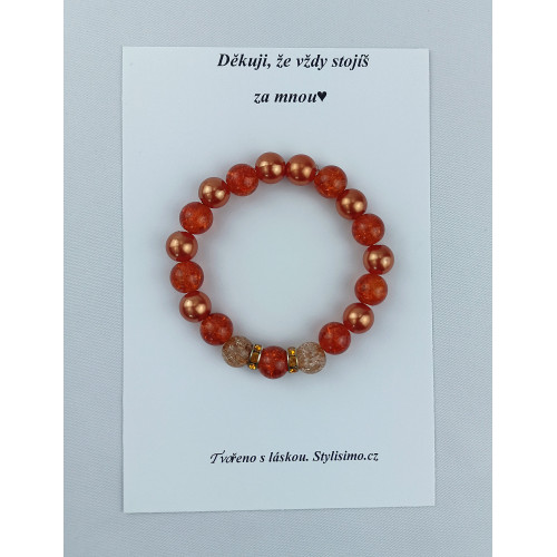 Náramek ,,Děkuji, že vždy stojíš za mnou"
