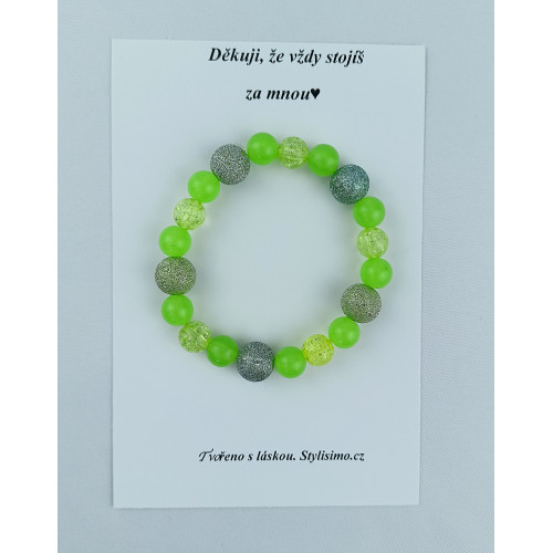 Náramek ,,Děkuji, že vždy stojíš za mnou"