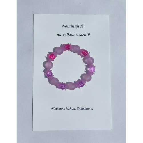 Náramek ,,Nominuji Tě na velkou sestru"
