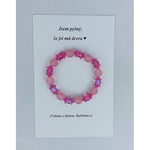 Náramek ,,Jsem pyšný, že jsi má dcera"