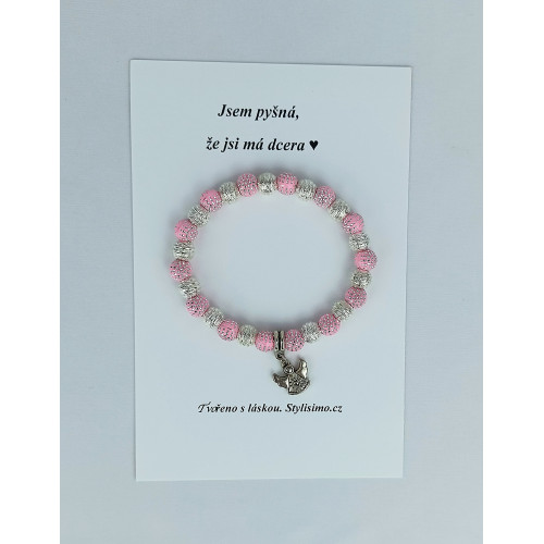 Náramek ,,Jsem pyšná, že jsi má dcera"