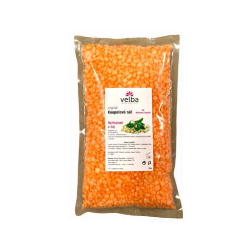 Koupelová sůl heřmánek & čaj 750 g, MAXI hrubozrnná 1,6 -...