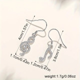 Hudební náušnice stříbřitý