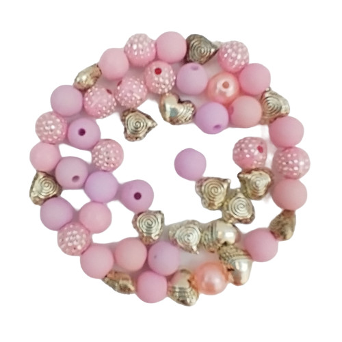 Náramek k navlékání - ,,Srdíčko"