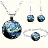 Sada šperků s olejovými malbami