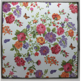 Obrázek z dřevěné překližky Květiny, 16 cm