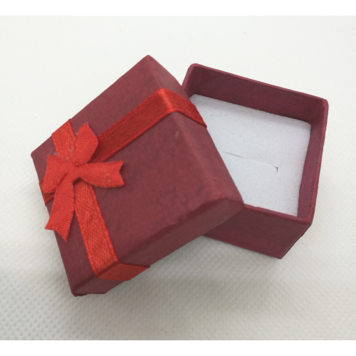 Dárková krabička na šperky, papírová,uvnitř s polštářkem