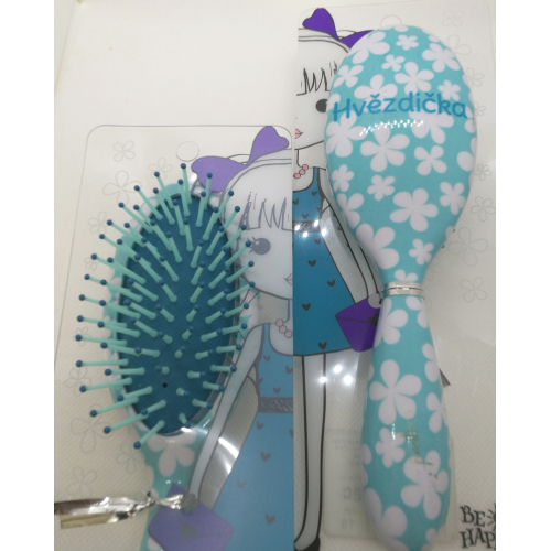 Kartáč / hřeben na vlasy Hvězdička