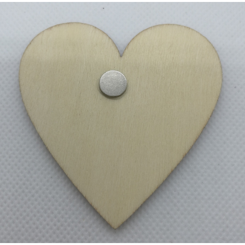 Srdce s věnováním Nejlepší manželka" 6x6 cm, magnetka"