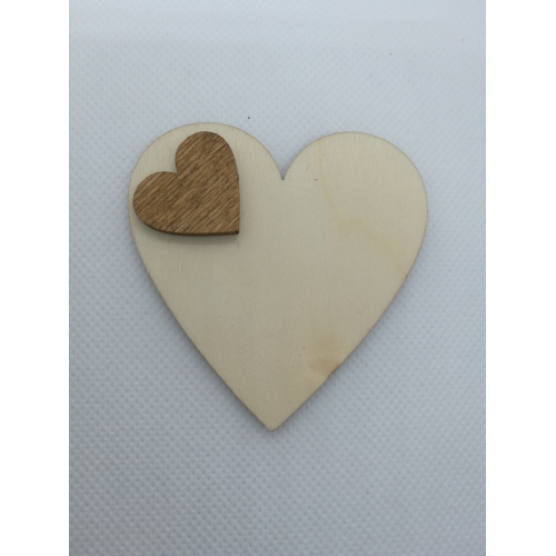 Srdce 6x6 cm, magnetka s vlastním věnováním