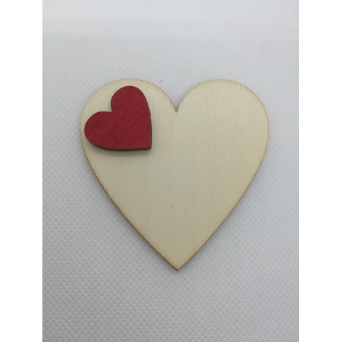 Srdce 6x6 cm, magnetka s vlastním věnováním