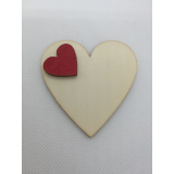 Srdce 6x6 cm, magnetka s vlastním věnováním