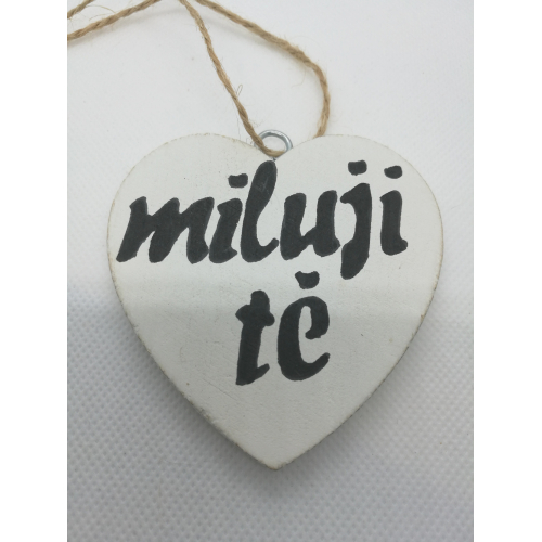 Dřevěné srdíčko handmade