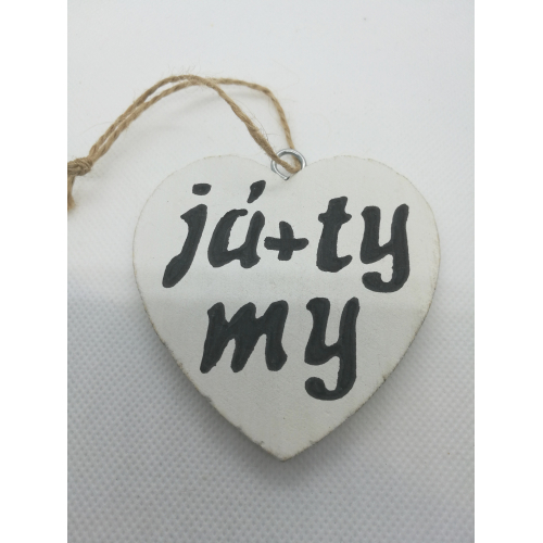 Dřevěné srdíčko handmade