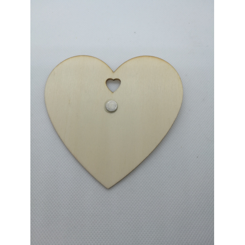 Srdce s věnováním Nejhodnějsí babička" 10x10 cm, magnetka"