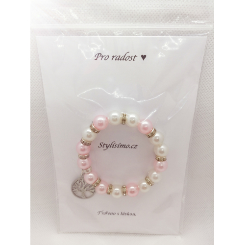 Náramek z korálků s nápisem, handmade